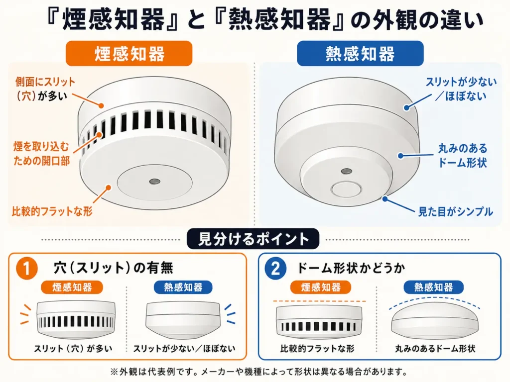 煙感知器と熱感知器の違い